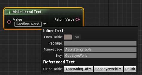 All user-facing text should use this class, as it supports text localization by providing the following. . Ue4 missing string table entry